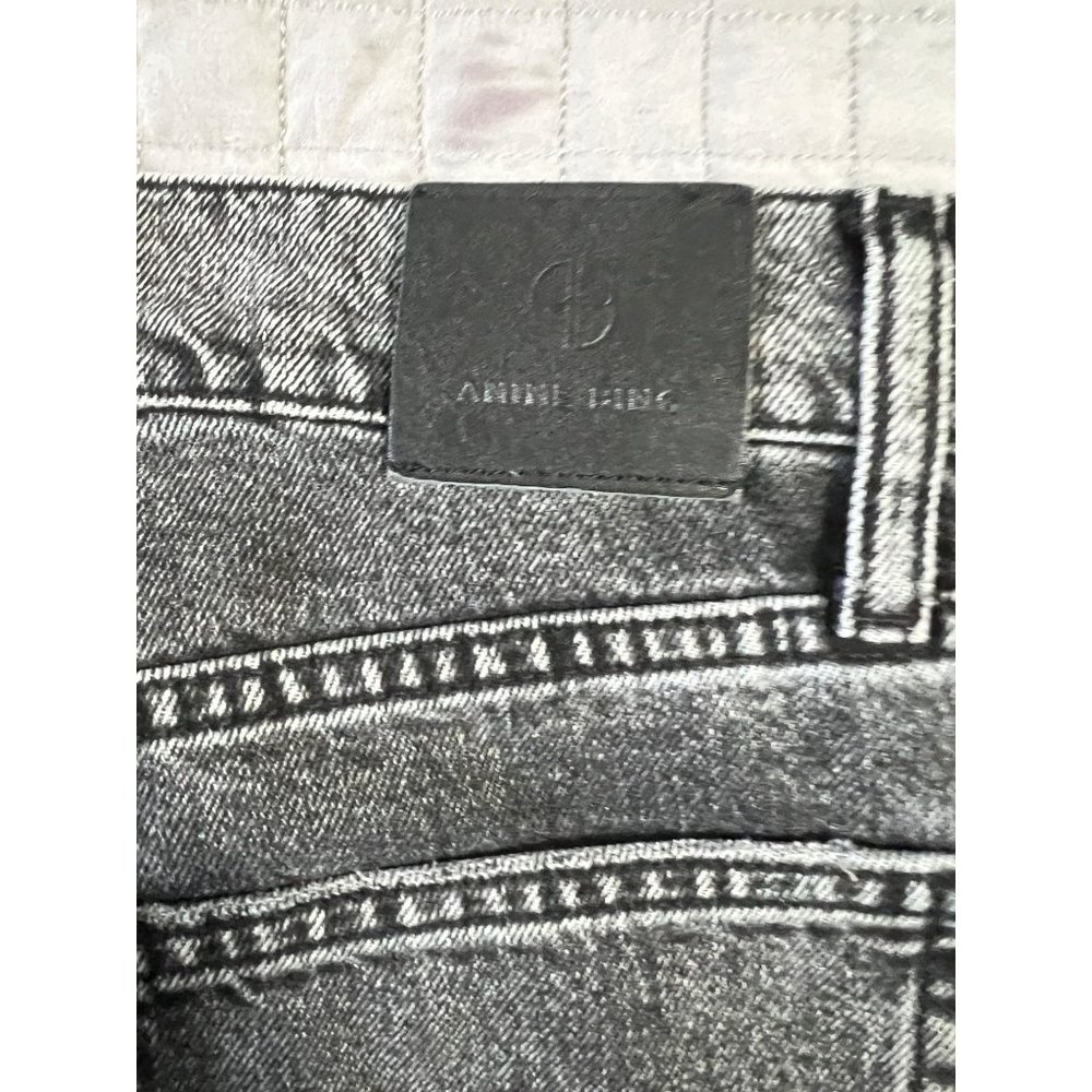 Stylish Gray Women's Straight Leg Jeans - Picture 4 of 12